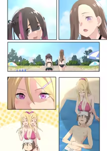 Page 120 of Gal Camp v ~Yarisaa no Bijo 3-nin to Ero Mokuteki de Umi e Iku Hanashi~ - preview thumbnail