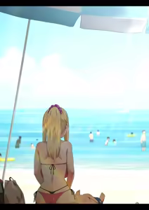 Page 122 of Gal Camp v ~Yarisaa no Bijo 3-nin to Ero Mokuteki de Umi e Iku Hanashi~ - preview thumbnail