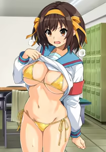 Page 16 of Golden Bikini Haruhi-san - preview thumbnail