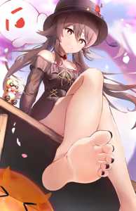 Page 23 of Hu Tao Feet Gallery - preview thumbnail