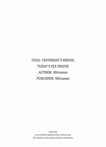 Page 36 of Kino no Tomo wa Kyou no SeFri | Yesterday's Friend, Today's Sex Friend. - preview thumbnail