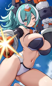 Page 38 of Megami Device,Tsukuyomi Regalia, Ame-no-Uzume Sunshine,PUNI☆MOFU Ran - preview thumbnail