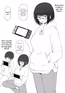 Daisuki na Onee-chan ni Karita Pasocon no Naka ni... | On the Laptop My Beloved Big Sister Lent Me… (decensored) — hentai manga cover on Fhentai