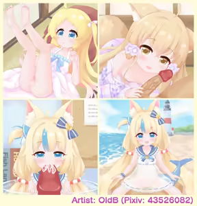 Lolis Hentai Animated GIFs by OldB — hentai manga cover on Fhentai