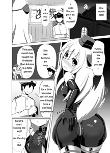 Page 6 of U no Admiral wa Ookami-san desu. (Kantai Collection -KanColle-) [English] [Digital] Machine Translation - preview thumbnail