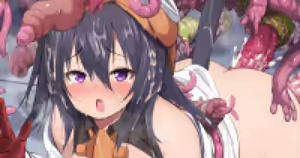 脱走した触手生物に取り囲まれてエチエチなことをされちゃうペスティ — hentai manga cover on Fhentai