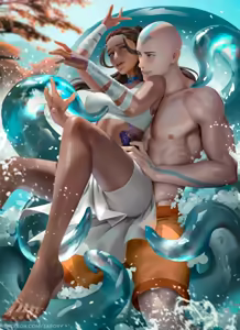 Waterbending practice got out of hand — hentai manga cover on Fhentai