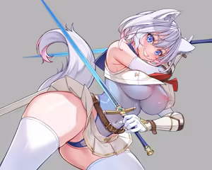 Page 159 of Hakurou Kenshi Hati-chan no Ecchi na Bouken no Sho | White Wolf Swordswoman's Erotic Adventure - preview thumbnail