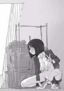 Page 19 of 階段わきで露出オナの練習してたら友達が来てピンチのルナちゃん - preview thumbnail
