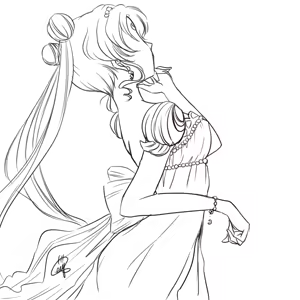 Page 101 of Sailor moon art compilation - preview thumbnail