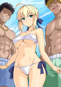 Page 13 of Pool de Yarimoku Nanpamachi no Saber-san Shiensha Muke Sabun - preview thumbnail