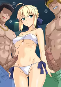 Page 16 of Pool de Yarimoku Nanpamachi no Saber-san Shiensha Muke Sabun - preview thumbnail