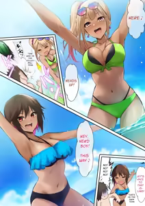 Page 6 of Umi no Ie de Baito shitetara Kuro Gyaru Doukyuusei ni Gyaku Nan sarete Asedaku Doutei Sotsugyou shita Natsu no Hi | Was working at a Beach when Two Tanned Gals Seduced Me & Popped My Cherry on a Sweaty Summer Day - preview thumbnail