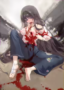 Page 3 of 中弹后瘫倒濒死的和栗熏子（18g） - preview thumbnail