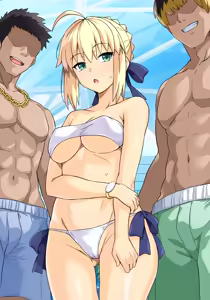 Page 51 of Saber-san Yarimoku Nanpamachi Pool Hen + Omake Mini CG Shuu - preview thumbnail