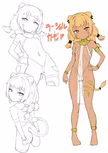 Page 190 of Egypt Kasshoku Loli Goudou - preview thumbnail