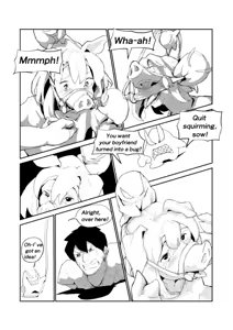 Page 24 of R-18 豚化「キミは今日から豚魔族 第2話」英語版含む - preview thumbnail