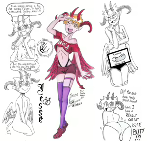 Page 14 of Bite sized monster life: characters - preview thumbnail