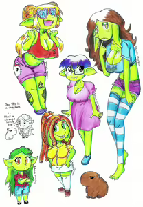 Page 39 of Bite sized monster life: characters - preview thumbnail