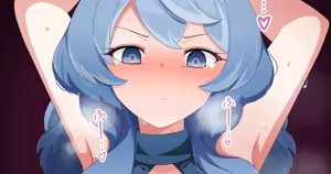 ブルアカ アコ（ドレス）乳首責め - hentai manga cover image
