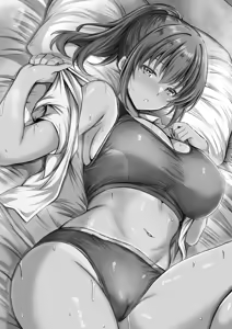 Page 38 of Natsu Kobi no Shitsudo - Natsuyasumi wa Hiyake Kanojo to Asedaku Ecchi Sanmai - - preview thumbnail