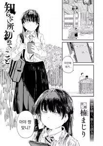 Shiranai Tokoro, Hajimete no Koto | 모르는 곳, 처음 겪는 일 — hentai manga cover on Fhentai