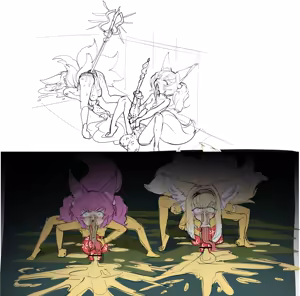Page 53 of ar〇nights落書きまとめ その3 おジャマ化主体 - preview thumbnail