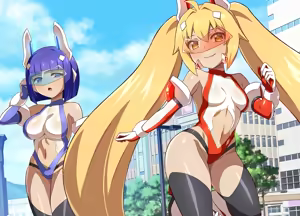 Page 337 of Henshin Heroine Haiboku Choukyou Rensa Akuochi! _Soukou Senki Extra Twin_ - preview thumbnail
