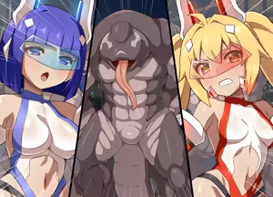 Page 346 of Henshin Heroine Haiboku Choukyou Rensa Akuochi! _Soukou Senki Extra Twin_ - preview thumbnail
