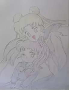 Page 110 of sailor moon art compilation - preview thumbnail