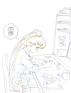 Page 116 of sailor moon art compilation - preview thumbnail