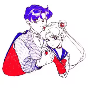 Page 98 of sailor moon art compilation - preview thumbnail