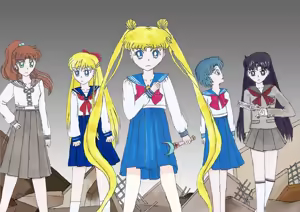 Page 145 of sailor moon art compilation - preview thumbnail