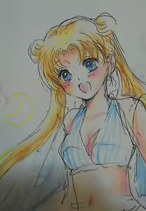 Page 245 of sailor moon art compilation - preview thumbnail