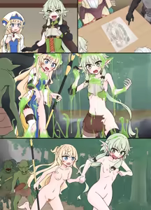 Page 7 of High Elf Archer & Priestess whose clothes were melted by slime - preview thumbnail