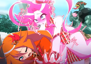Page 586 of Metamomajishani buzama ni henbo! Watashitachi no karada! Henshin hiroin haiboku-shu - preview thumbnail