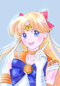 Page 123 of sailor moon art compilation - preview thumbnail