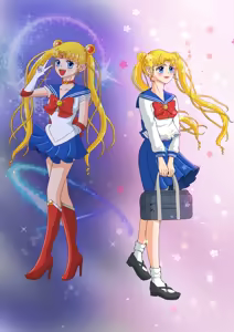 Page 54 of sailor moon art compilation - preview thumbnail
