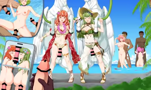 Page 8 of Swimsuit Celica, Paola and others are attacked by bandits あすも / Pazu_056 - preview thumbnail
