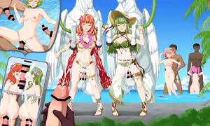 Page 10 of Swimsuit Celica, Paola and others are attacked by bandits あすも / Pazu_056 - preview thumbnail