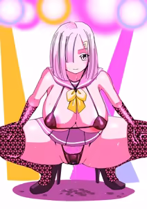 ドスケベ浜風 エロ衣装 蹲踞 - hentai manga cover image