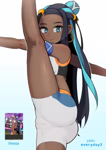 Nessa's match pose — hentai manga cover on Fhentai
