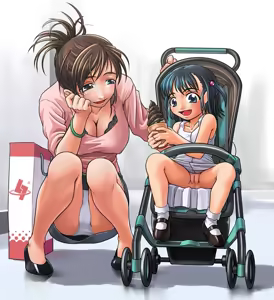Mother and daughter — hentai manga cover on Fhentai