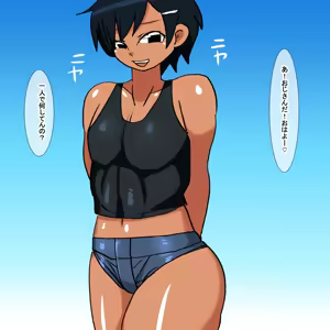 Page 3 of 1by Namaiki na Mesugaki Kasshoku Boyish Mei - preview thumbnail