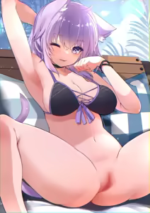 Page 8 of 猫〇おかゆ【水着でお仕置えっち】 - preview thumbnail