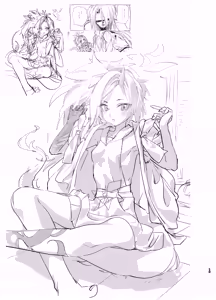 Page 12 of Yanyanyo Byururu Archive Line  Artworks - preview thumbnail