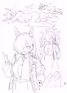 Page 158 of Yanyanyo Byururu Archive Line  Artworks - preview thumbnail
