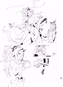 Page 128 of Yanyanyo Byururu Archive Line Artworks - preview thumbnail