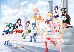 Page 159 of sailor moon art compilation - preview thumbnail