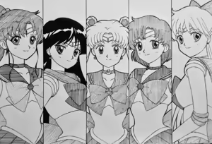 Page 193 of sailor moon art compilation - preview thumbnail